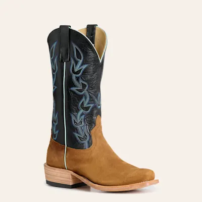 Anderson Bean Men's Toasted Sand & Black Avatar Cutter Toe Cowboy Boots