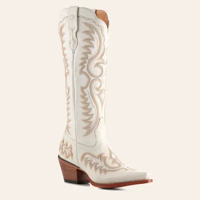 Durango Women's Crush Ivory Snip Toe Tall Cowboy Boots