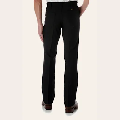 Wrangler Wrancher Black Large Waist Dress Pants