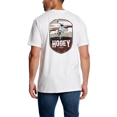 Hooey Men's Cheyenne White Logo Graphic T-Shirt