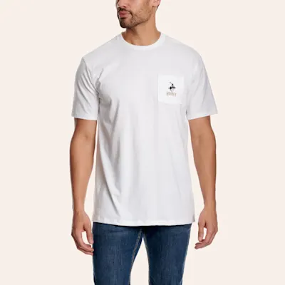 Hooey Men's Cheyenne White Logo Graphic T-Shirt