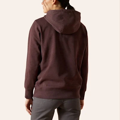 Ariat Women's Rebar Skill Set Half Zip Fudge Heather Hoodie