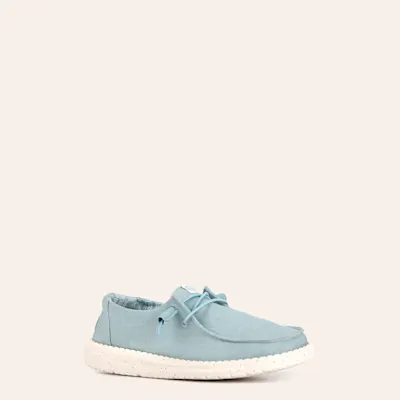 Hey Dude Women's Wendy Stretch Canvas Light Stonewash Moc Toe Shoes