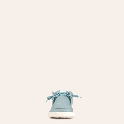 Hey Dude Women's Wendy Stretch Canvas Light Stonewash Moc Toe Shoes