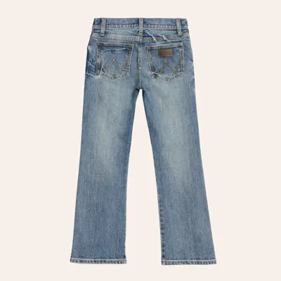 Wrangler Retro Boy's Greeley 77B Light Wash Slim Fit Boot Cut Jeans (1T-7)