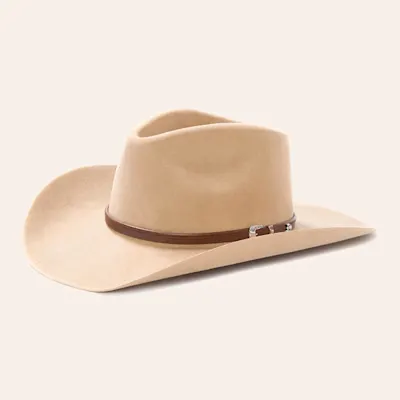 Stetson 4X Seneca Silver Sand Buffalo Collection Felt Cowboy Hat