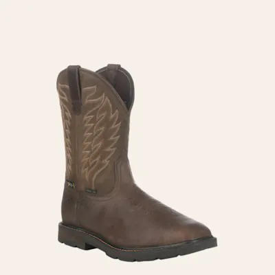 Ariat Men's Groundbreaker Brown MetGuard Square Steel Toe Work Boot