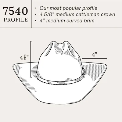 Stetson 6X Skyline Silverbelly Felt Cowboy Hat 9 Stetson 6X Skyline Silverbelly Felt Cowboy Hat
