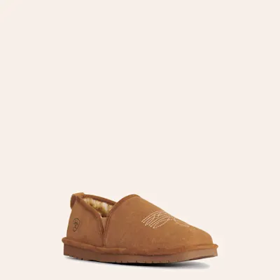 Ariat Men's Brown Sugar Lasso Square Toe Suede Slippers