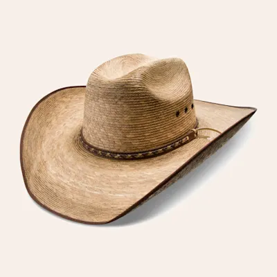Resistol Burned Brady Genuine Mexican Palm Cowboy Hat
