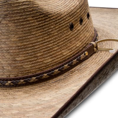 Resistol Burned Brady Genuine Mexican Palm Cowboy Hat