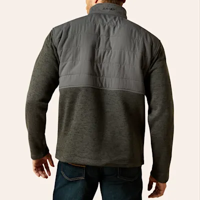 Ariat Men's Caldwell Gray Reinforced Snap Sweater