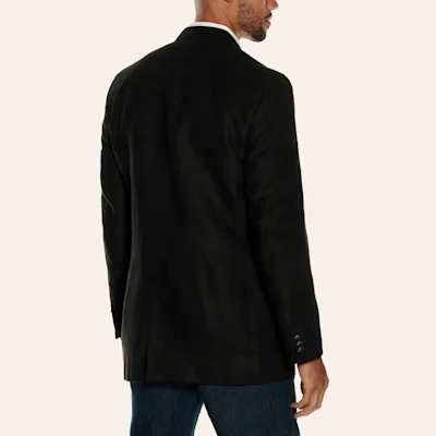Harmony Western Wear Black Microfiber Sport Coat - Big & Tall Sizes