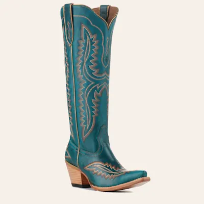 Ariat Women's Casanova Turquoise Snip Toe Tall Cowboy Boots