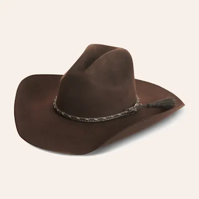 Cavender's Ranch Collection 3X Chocolate Gus Wool Cowboy Hat